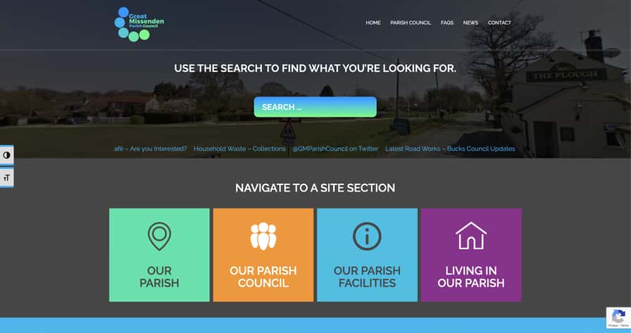 great missenden parish council website build