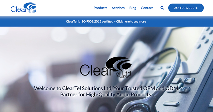 cleartel website build